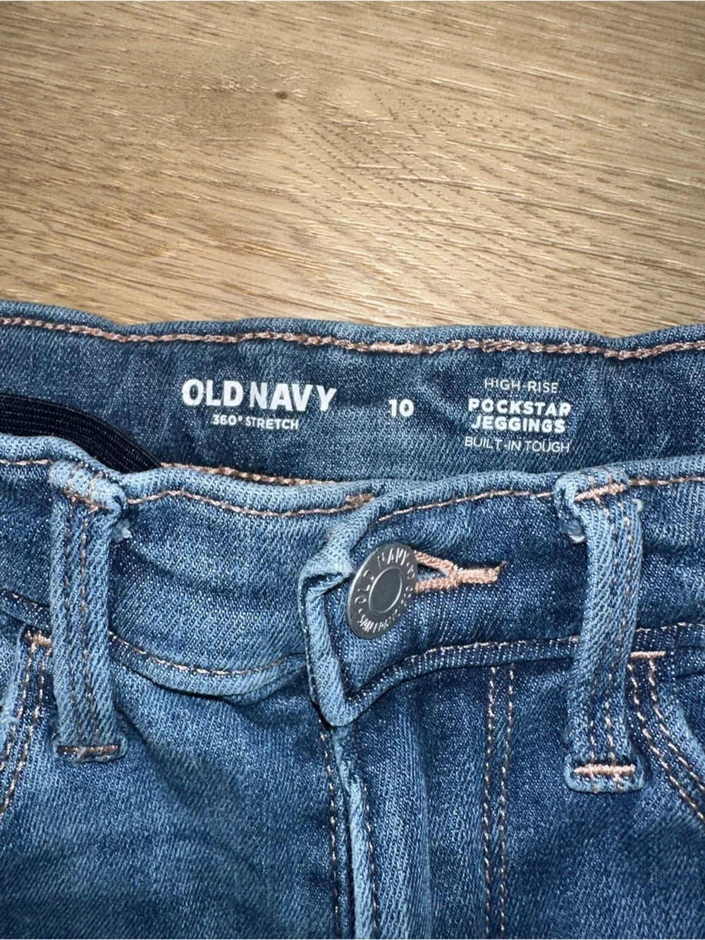 Old Navy Girls Distressed Blue Skinny Jeans